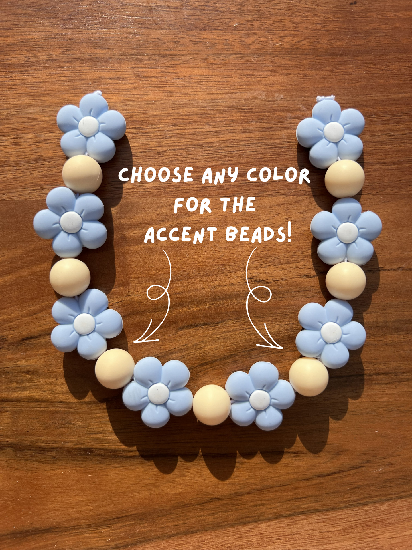 Morning Glory Floral Beaded Dog Collar Necklace