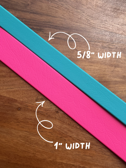Teal Biothane Dog Collar