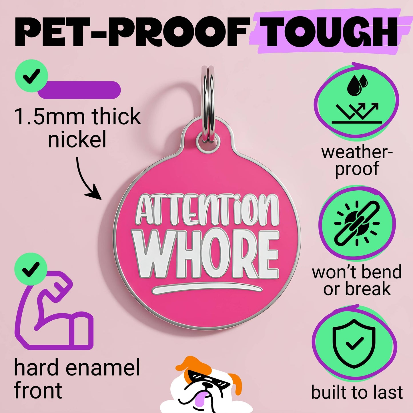QR ID Tag - Attention Whore