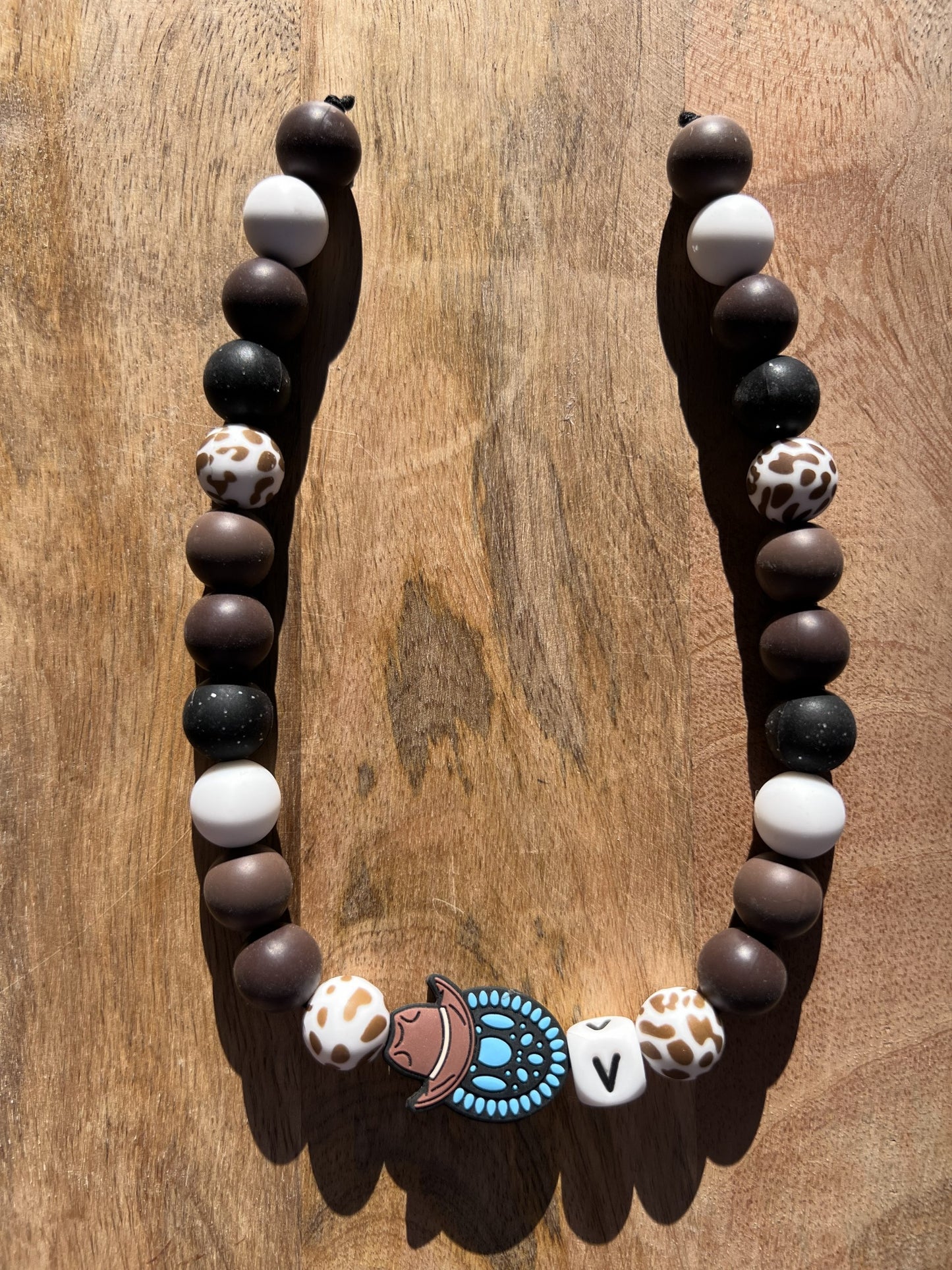 Rustic Hound Beaded Dog Collar Necklace