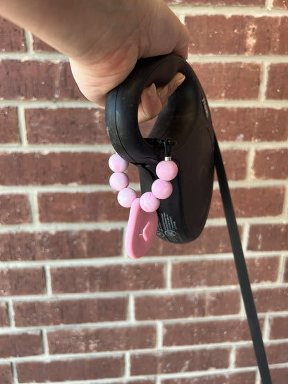 Beaded Dog Poop Carrier - Coral Crush