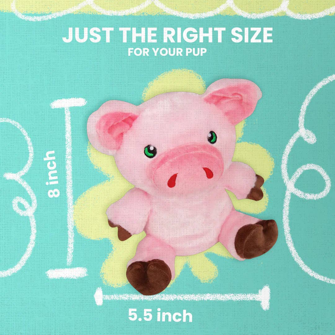 SnugArooz Phat Pig Plush Dog Toy
