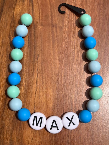 Glacier Glow XL Beaded Dog Collar Necklace