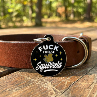 QR ID Tag - Fuck Those Squirrels