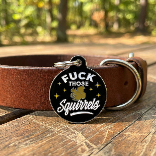 QR ID Tag - Fuck Those Squirrels