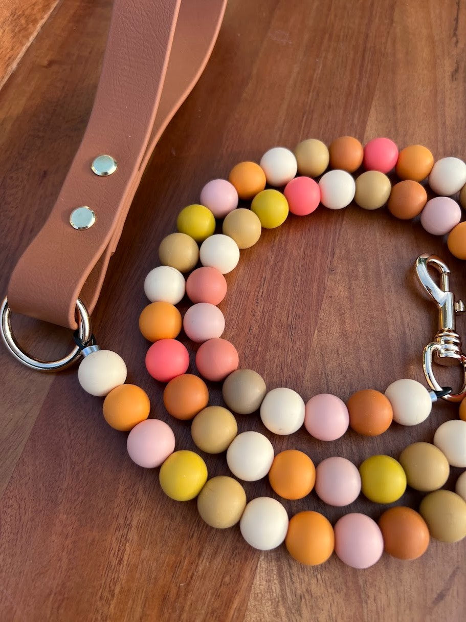 4' Signature Beaded Dog Leash - Soleil