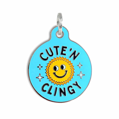 QR ID Tag - Cute N Clingy (Blue)