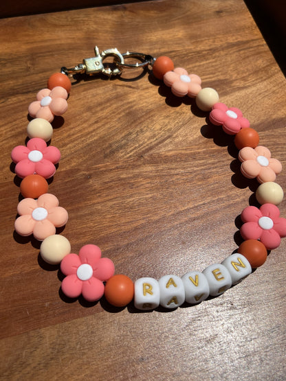 Marigold Floral Beaded Dog Collar Necklace