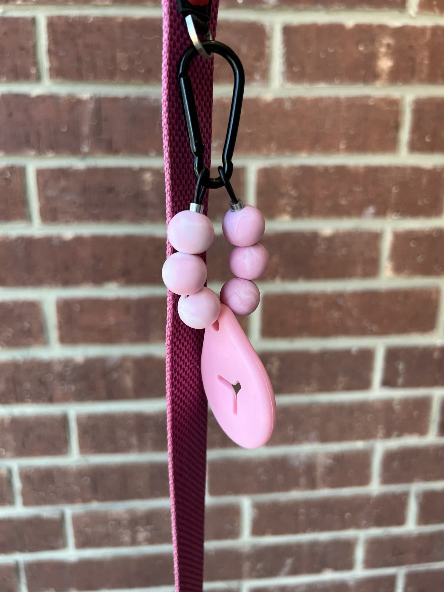 Beaded Dog Poop Carrier - Coral Crush