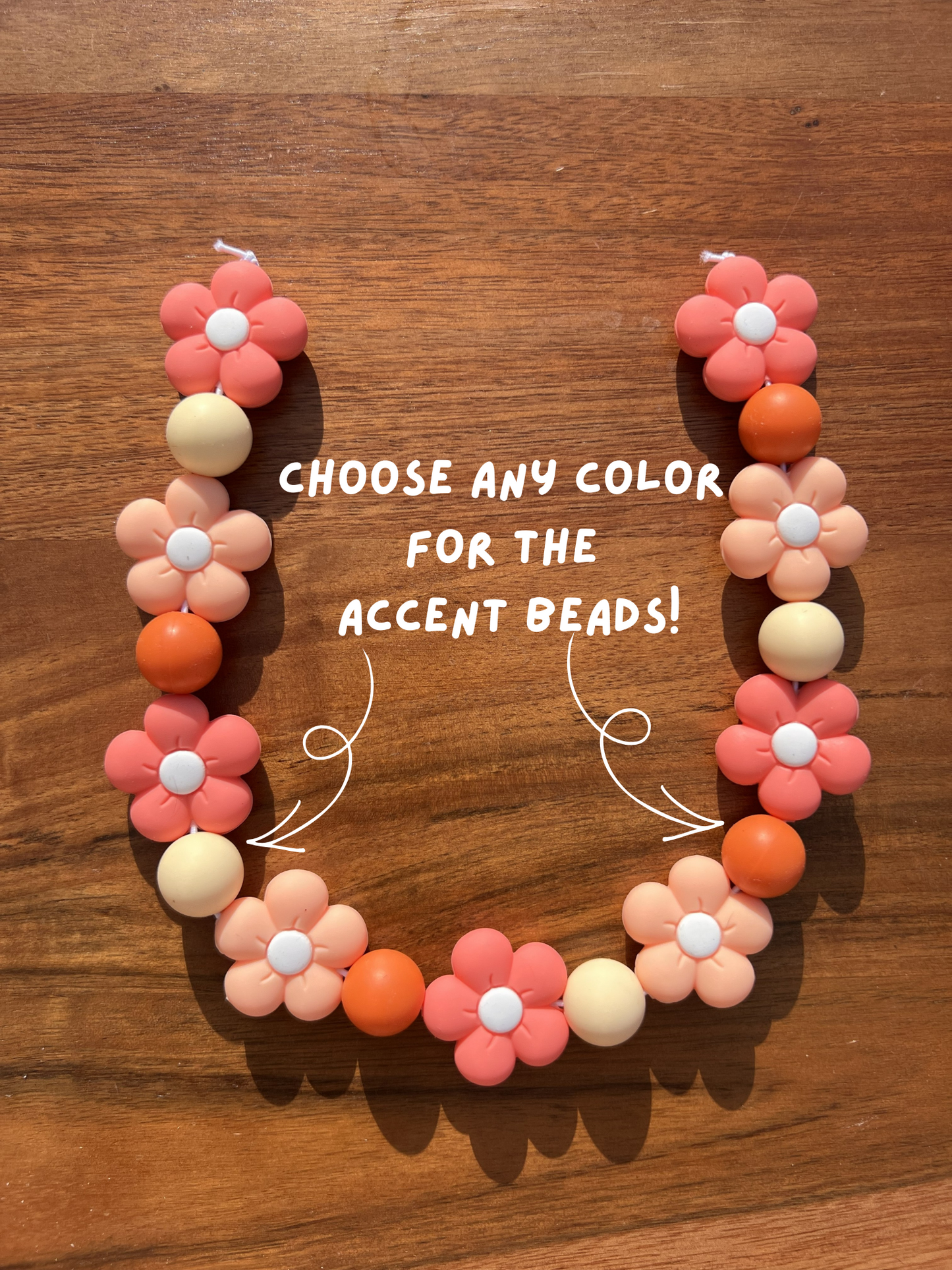 Marigold Floral Beaded Dog Collar Necklace
