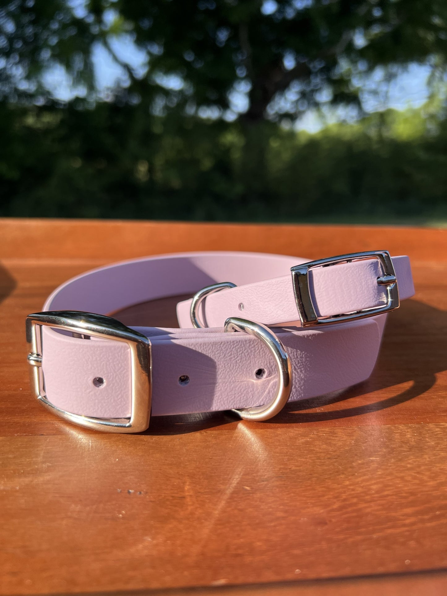 Lavender Biothane Dog Collar