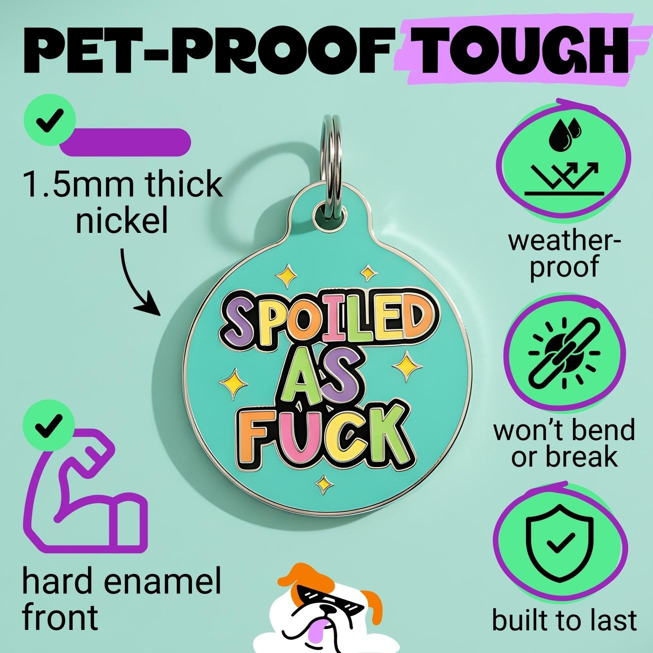 QR ID Tag - Spoiled As Fuck