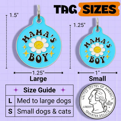 QR ID Tag - Mama's Boy