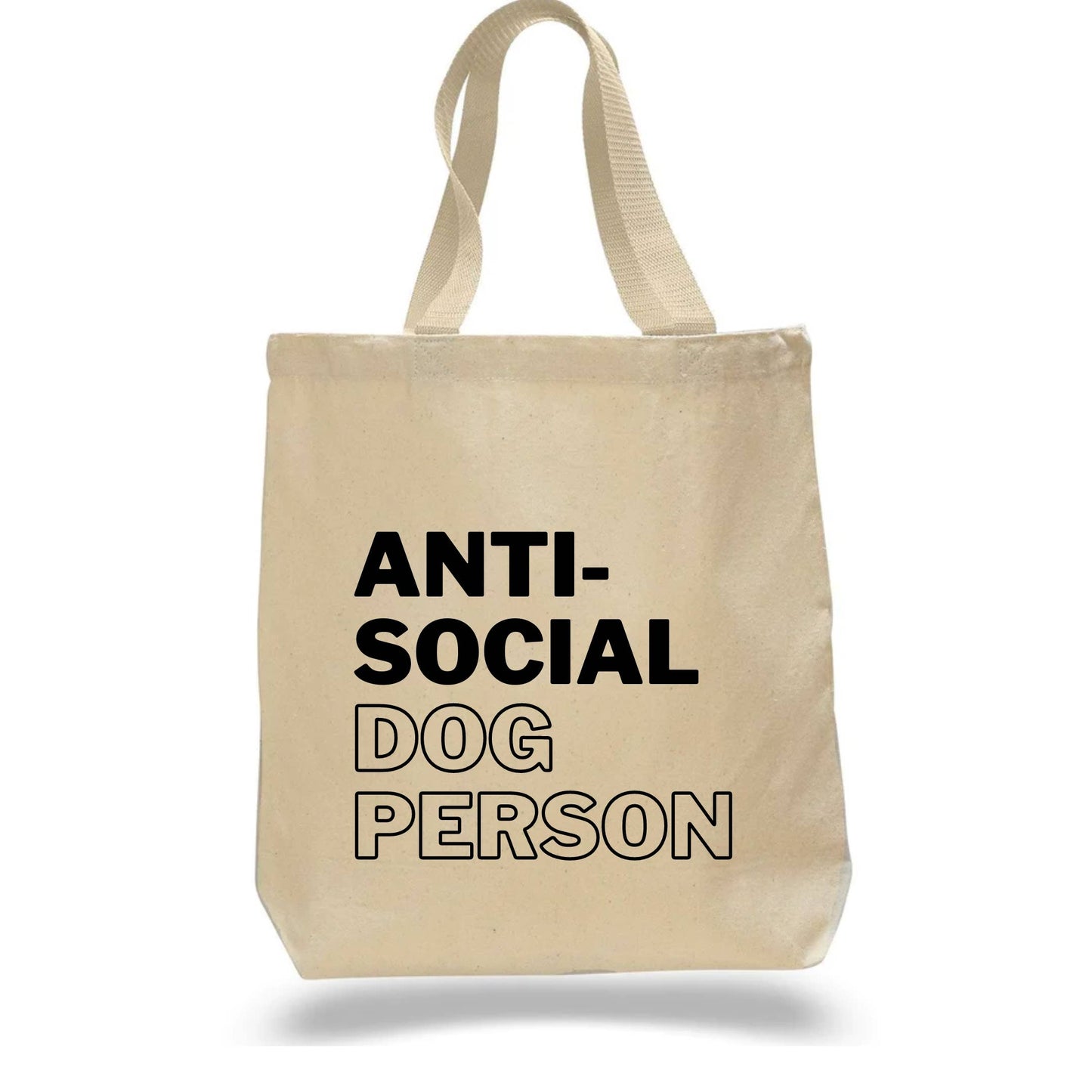 Anti-Social Dog Person Tote Bag