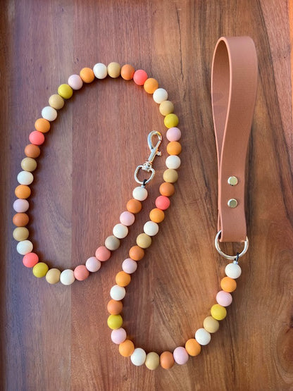 4' Signature Beaded Dog Leash - Soleil