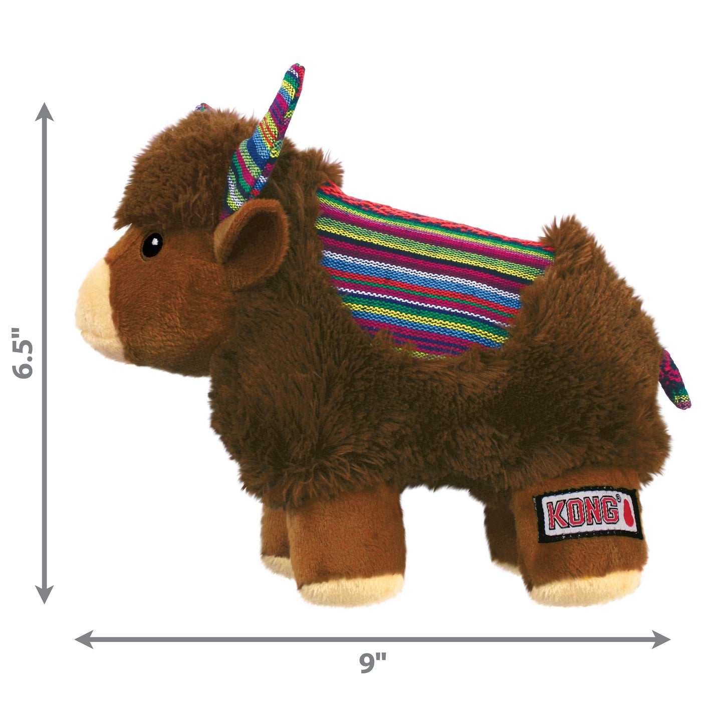 KONG® Sherps Yak Dog Plush Toy Medium