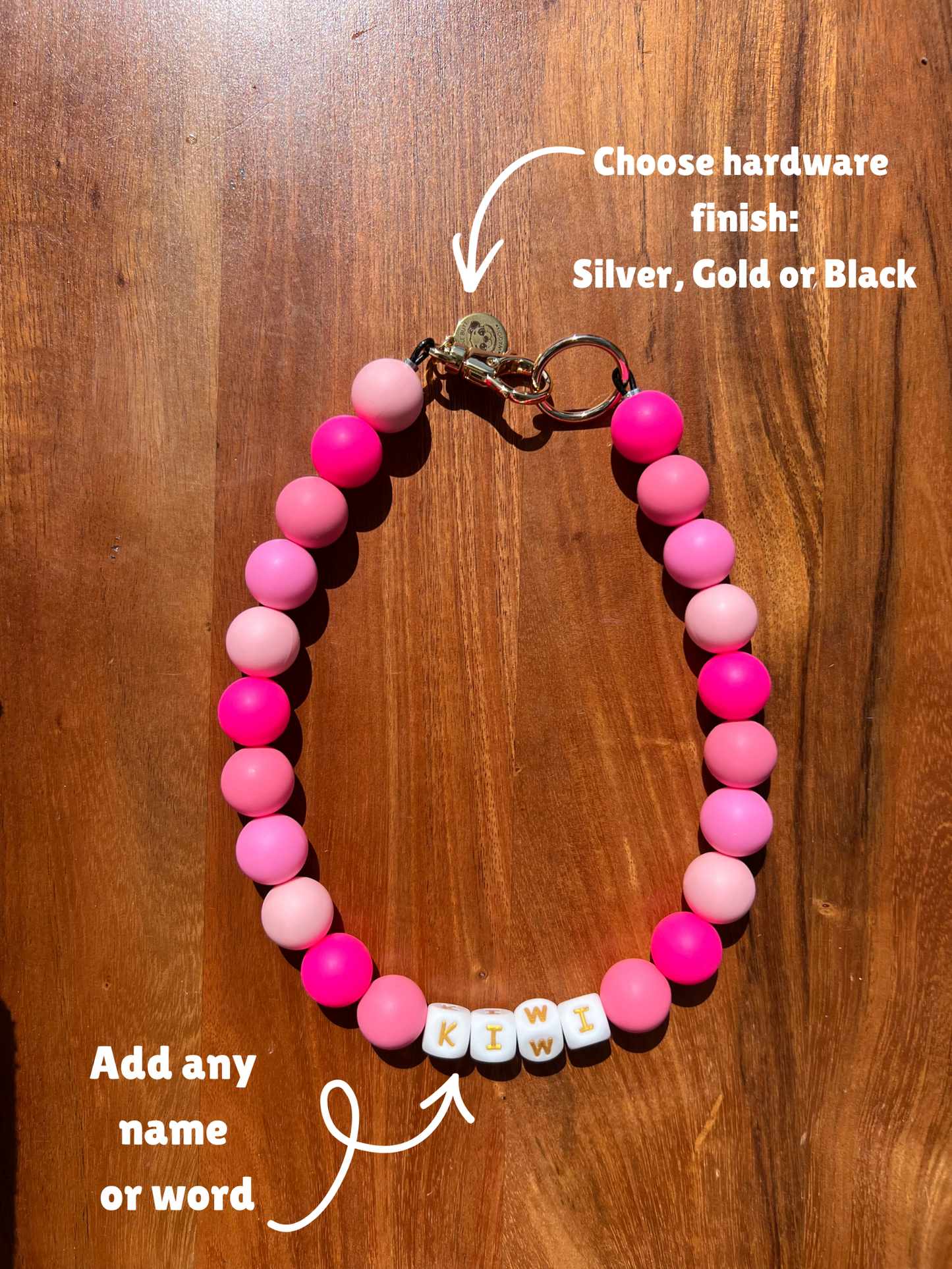 Watermelon Crush XL Beaded Dog Collar Necklace