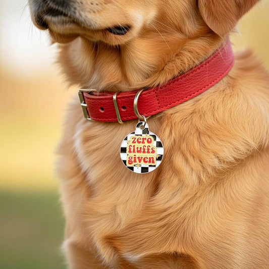 QR ID Tag - Zero Fluffs Given