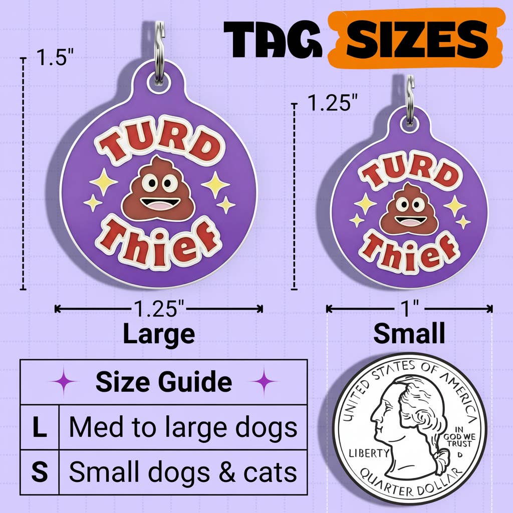 QR ID Tag - Turd Thief