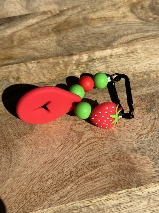 Beaded Dog Poop Carrier - Berry Cute