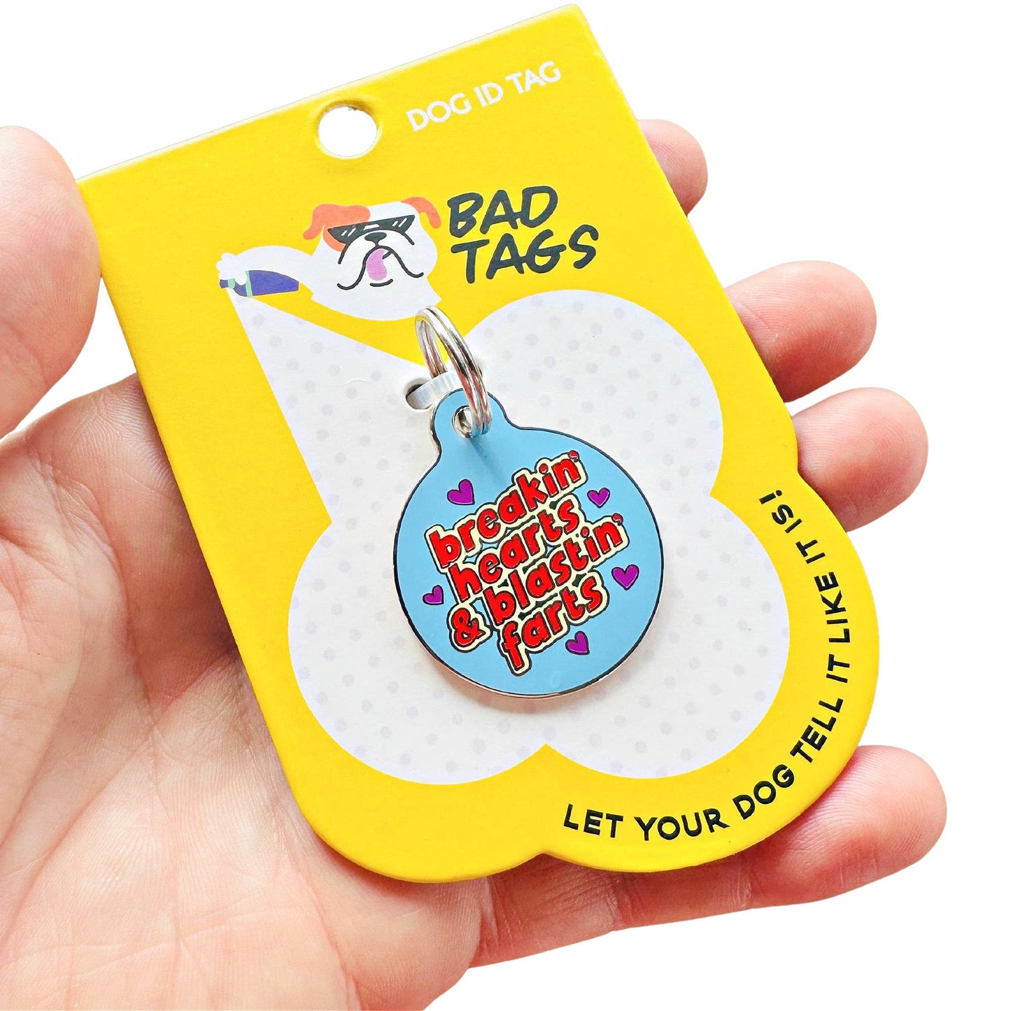 QR ID Tag - Breakin Hearts and Blastin Farts