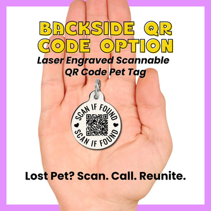 QR ID Tag - Zero Fluffs Given