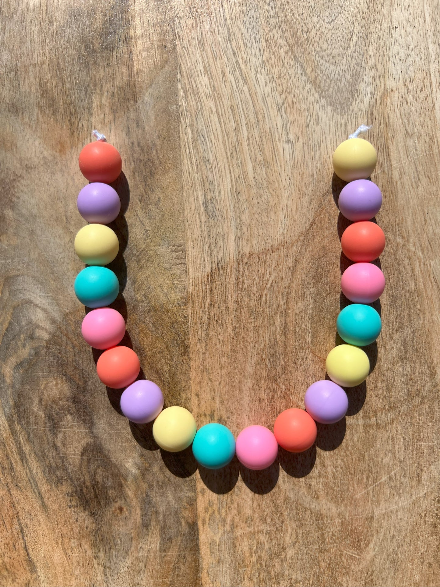 Skittles Beaded Dog Collar Necklace