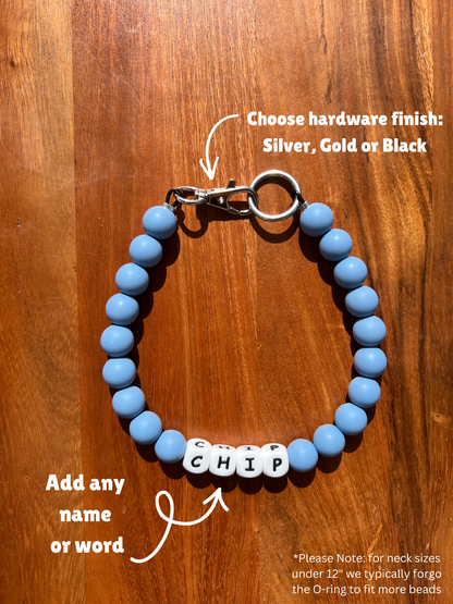 Sunset Beaded Dog Collar Necklace