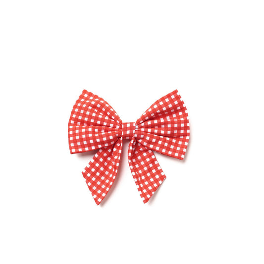 Sailor Bow - Red Gingham