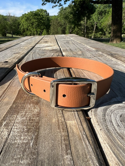 Brown Biothane Dog Collar