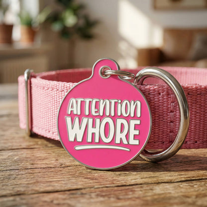 QR ID Tag - Attention Whore