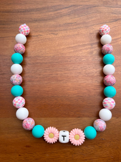 Picnic Blooms Beaded Dog Collar Necklace