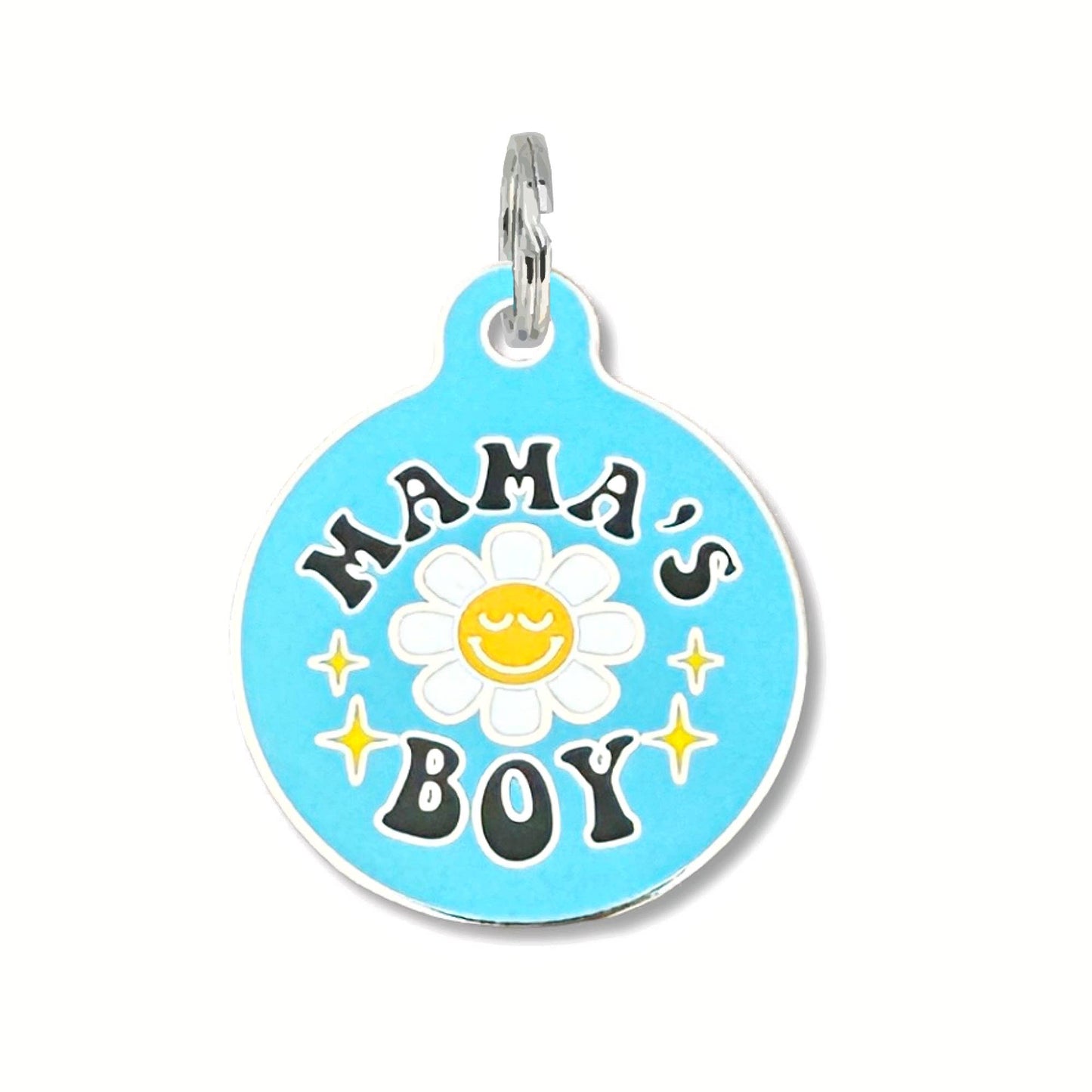QR ID Tag - Mama's Boy