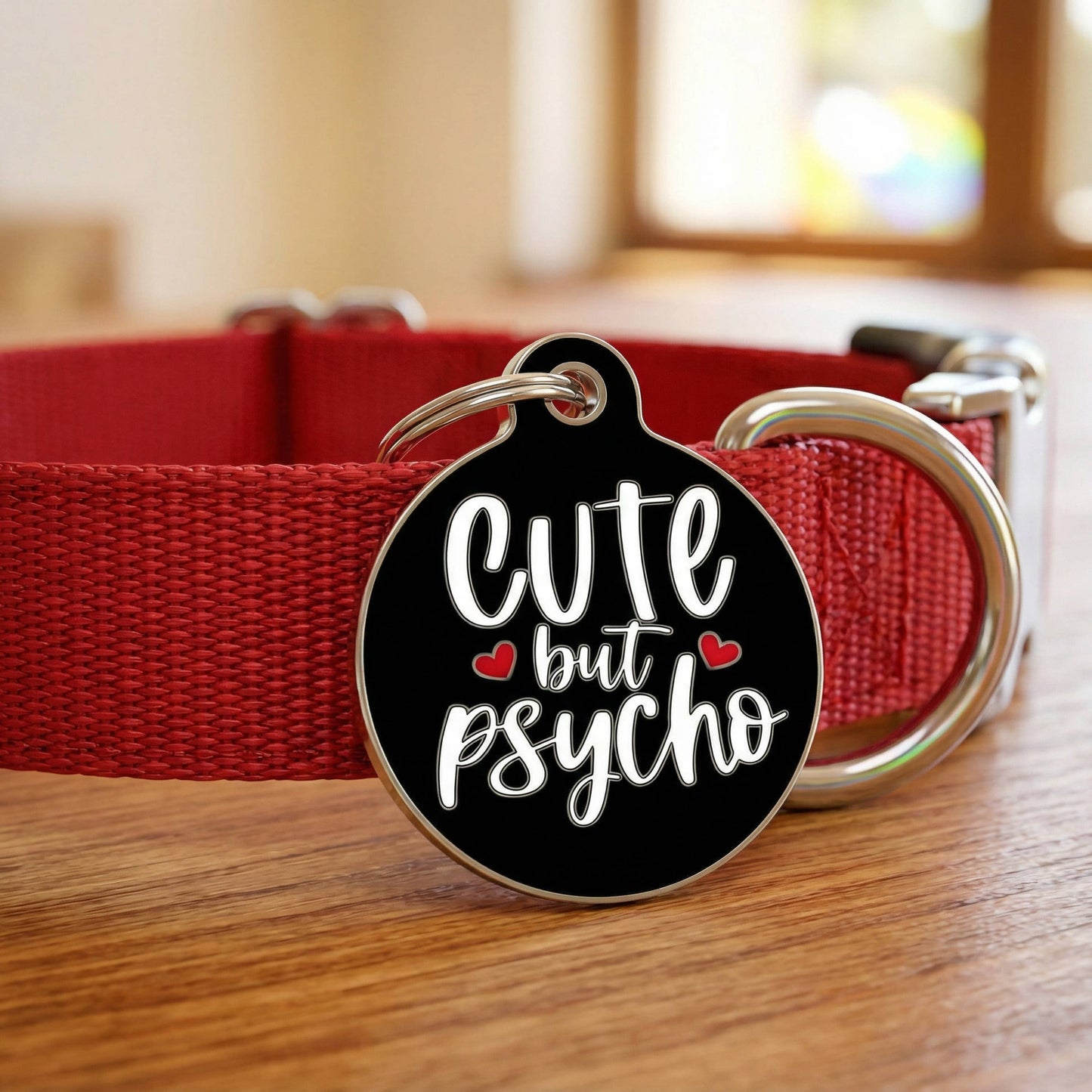 QR ID Tag - Cute but Psycho