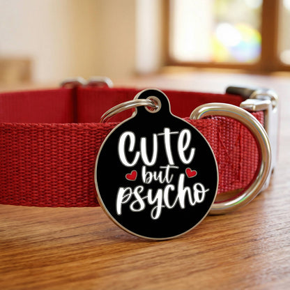 QR ID Tag - Cute but Psycho