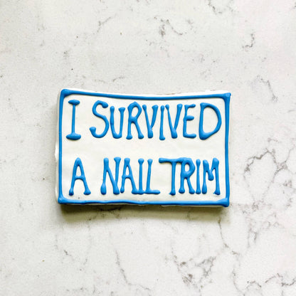 Cookie: I Survived a Nail Trim Cookie