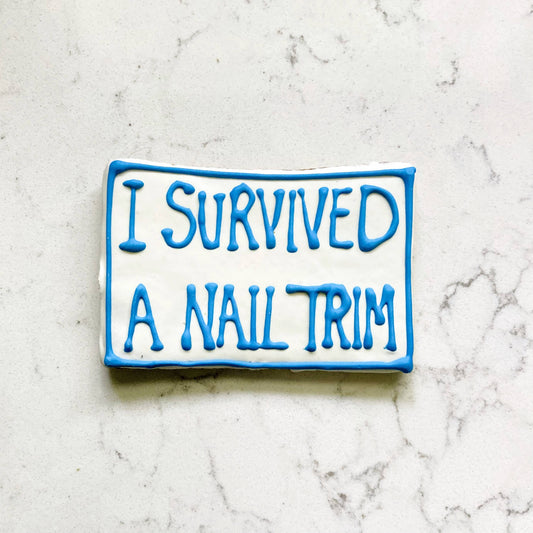Cookie: I Survived a Nail Trim Cookie