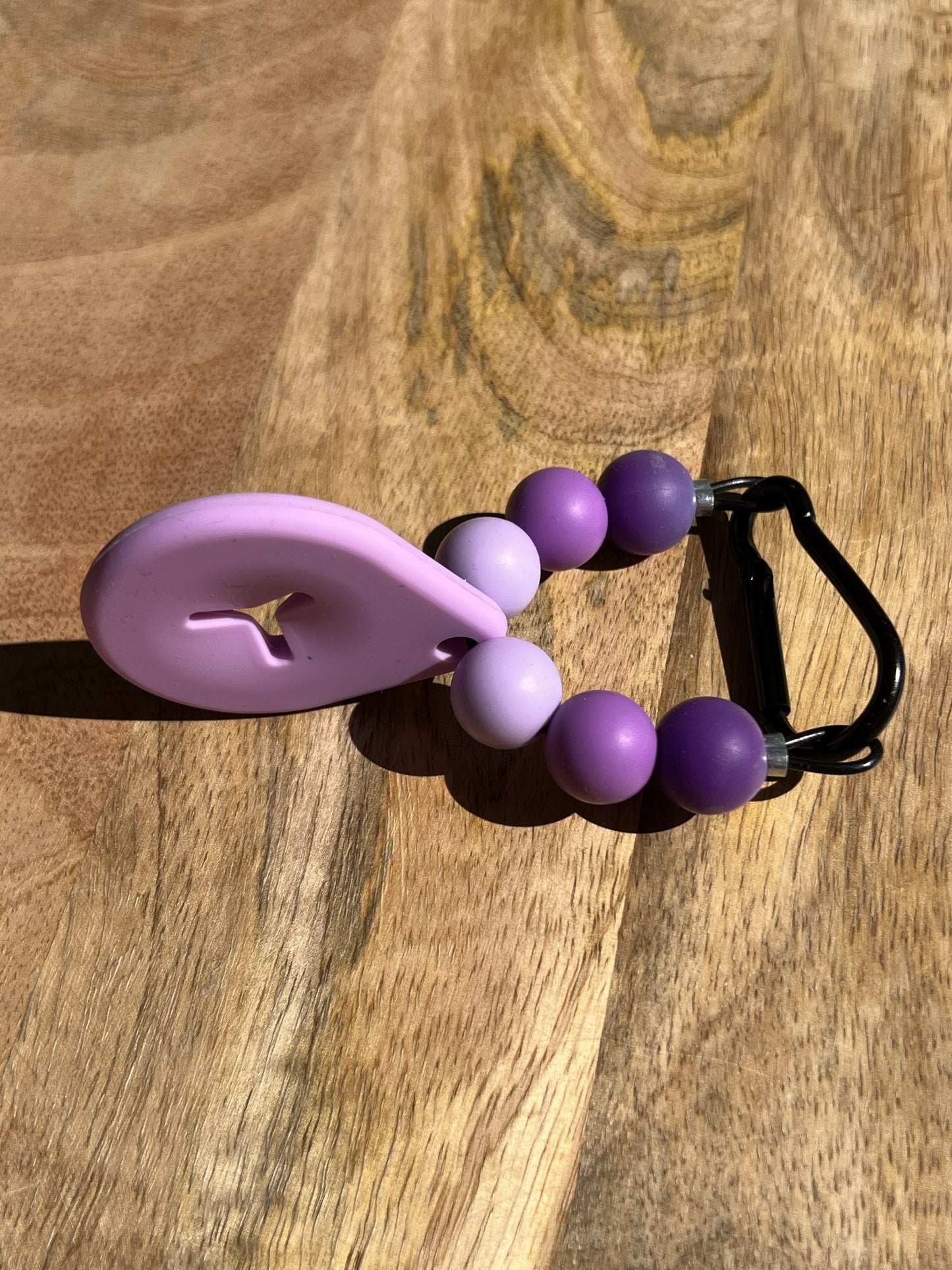 Beaded Dog Poop Carrier - Purple