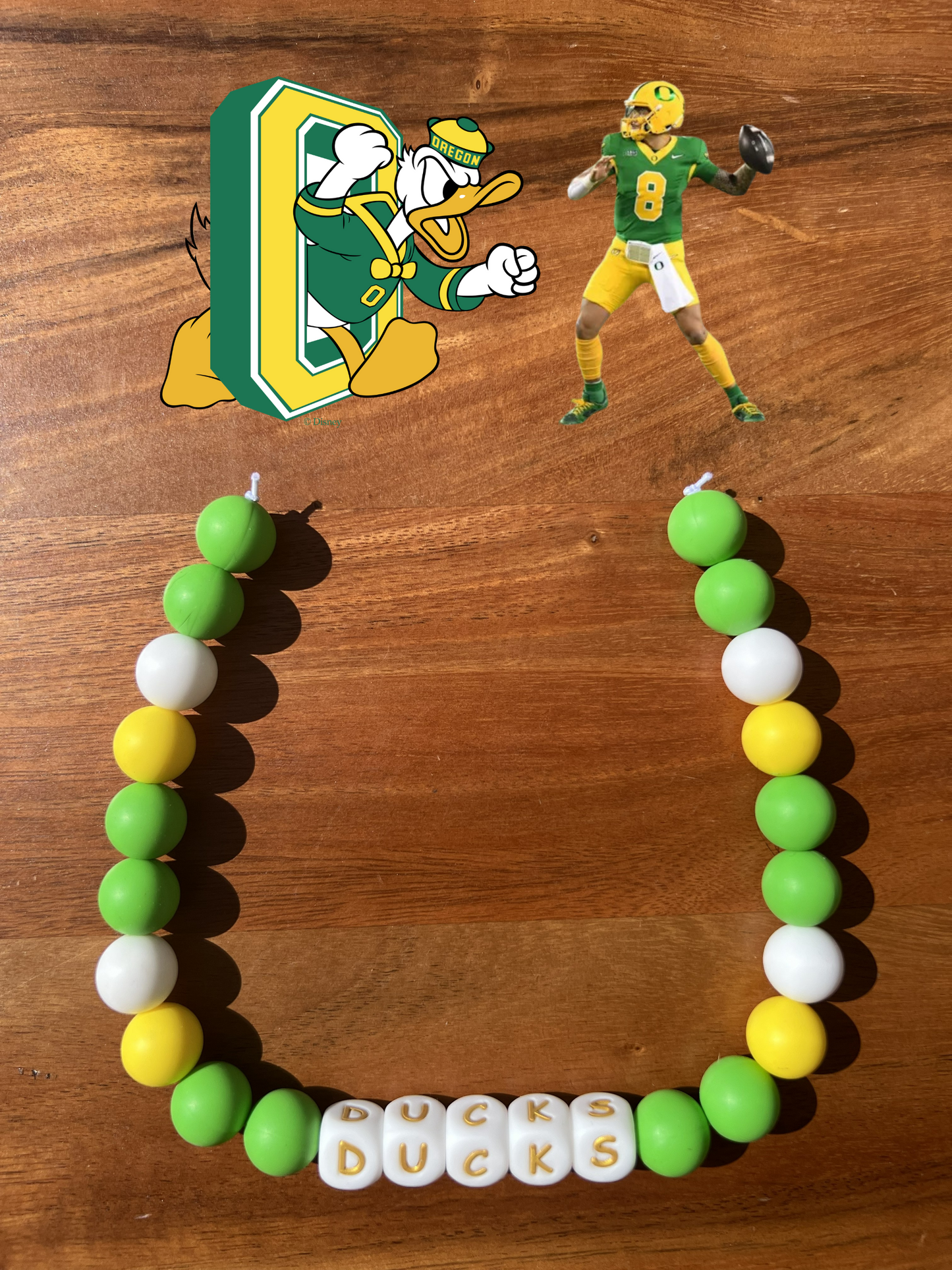 Oregon Ducks Beaded Dog Collar Necklace