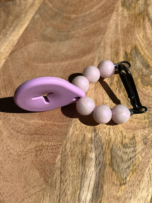 Beaded Dog Poop Carrier - Iridescent Iris