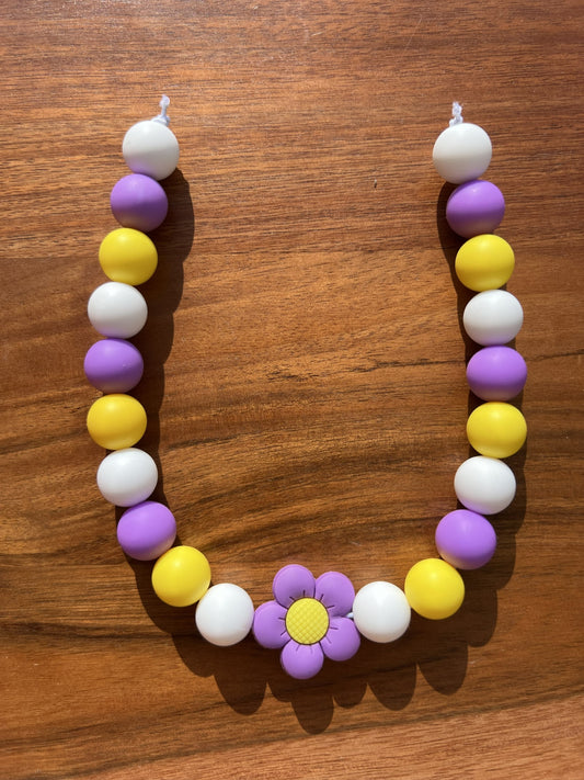 Petunia Pop Beaded Dog Collar Necklace